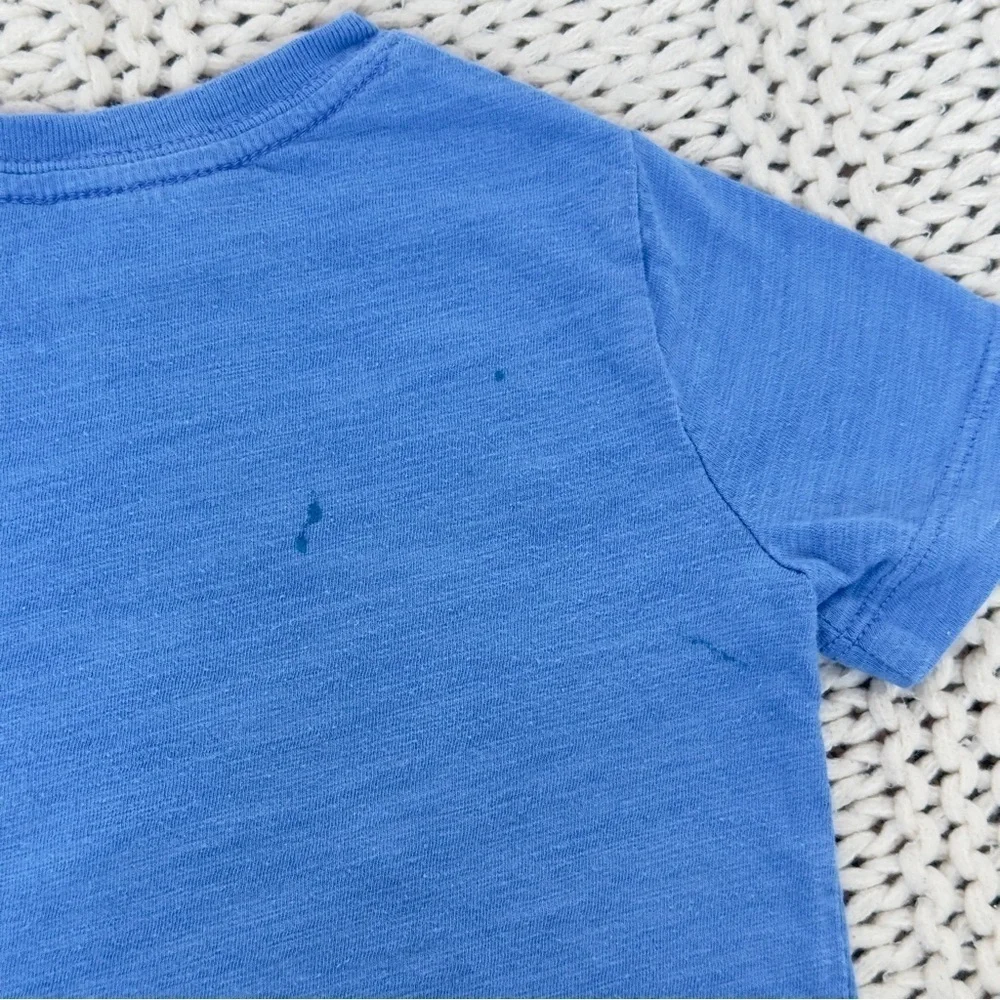 Gap Blue Short Sleeve with Soft Cotton Comfort Dinosaur Graphic Tee 18-24 Months